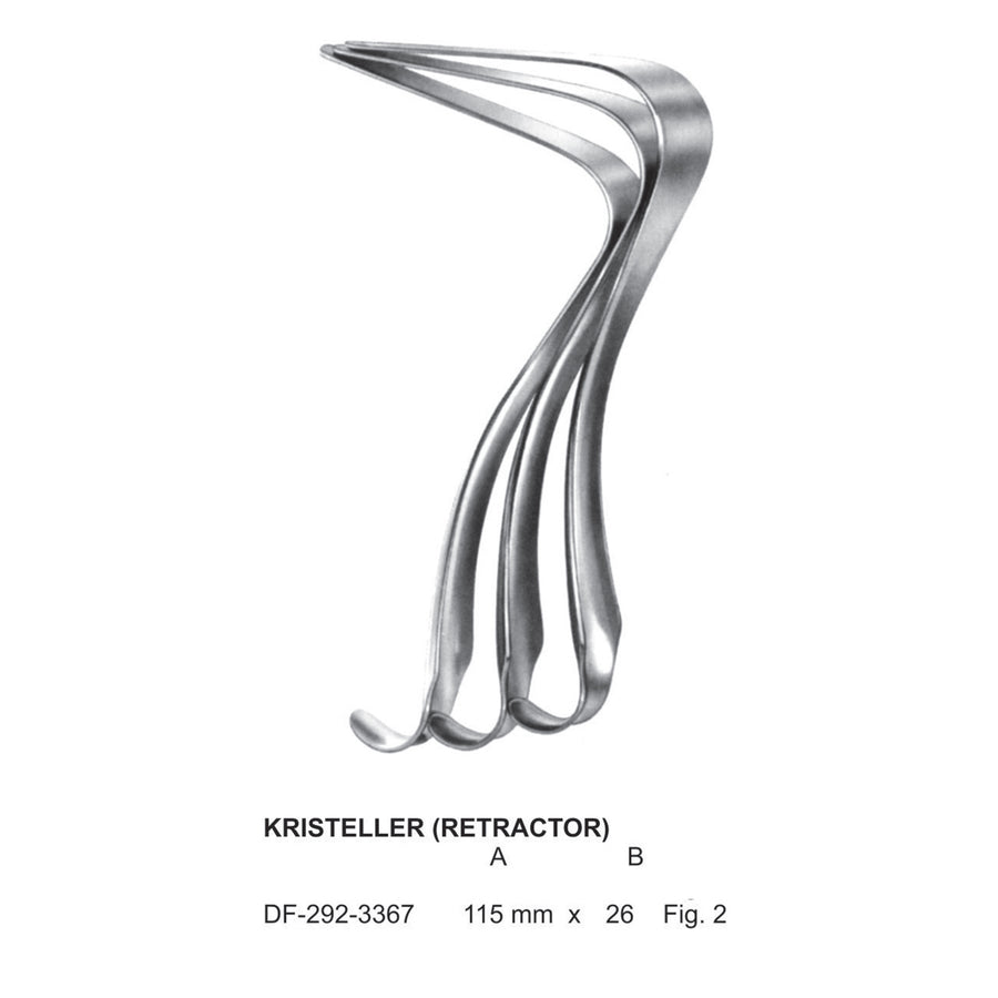 Kristeller Retractors, Fig.2 115 X 26mm (DF-292-3367) by Dr. Frigz