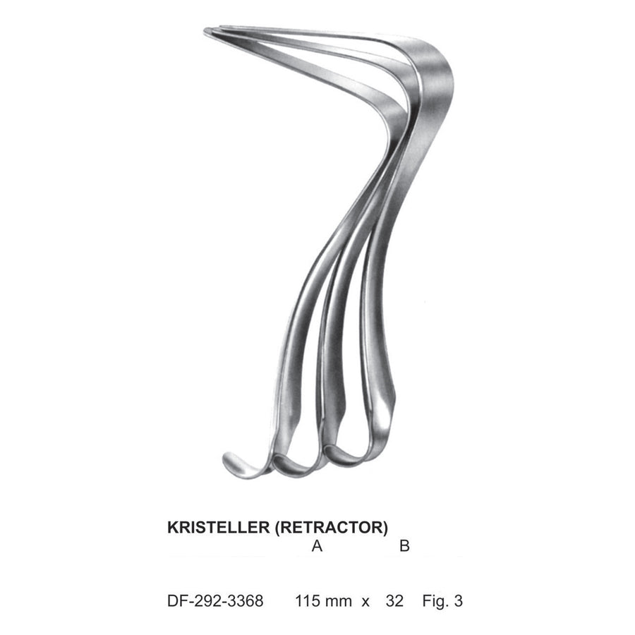Kristeller Retractors, Fig.3  115 X 32 mm  (DF-292-3368) by Dr. Frigz
