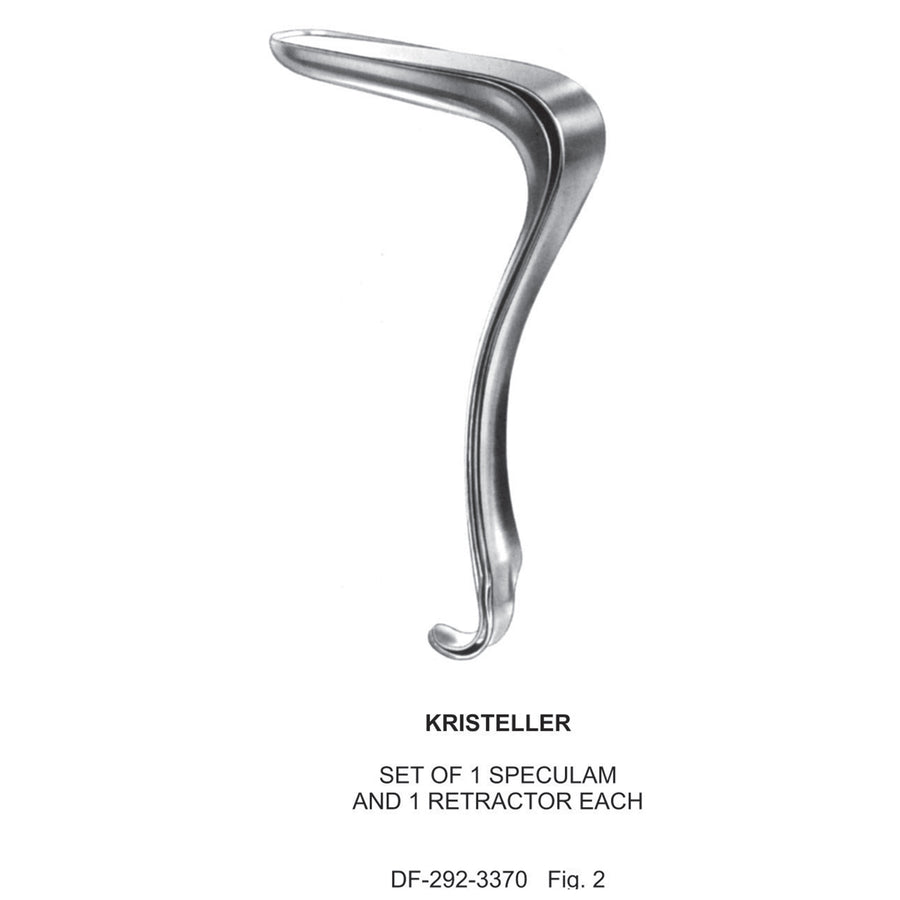 Kristeller Set Of 1 Speculum & 1Retractors  Fig.2  (Df-292-3370) by Raymed