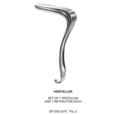 Kristeller Set Of 1 Speculum & 1Retractors  Fig.2  (DF-292-3370)