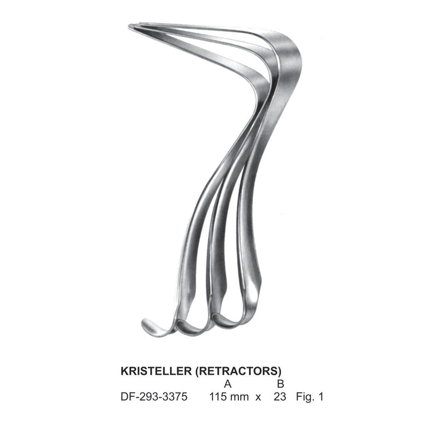 Kristeller Retractors, Fig.1 , 115 X 23mm (DF-293-3375) by Dr. Frigz