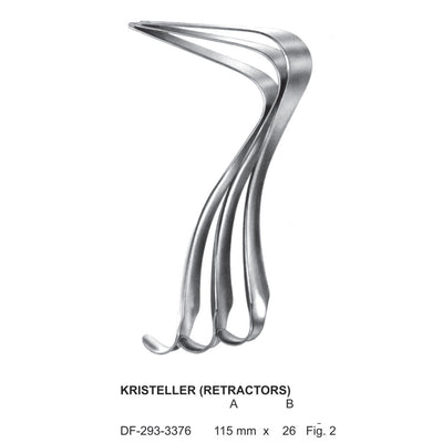 Kristeller Retractors, Fig.2 , 115 X 26mm (DF-293-3376)