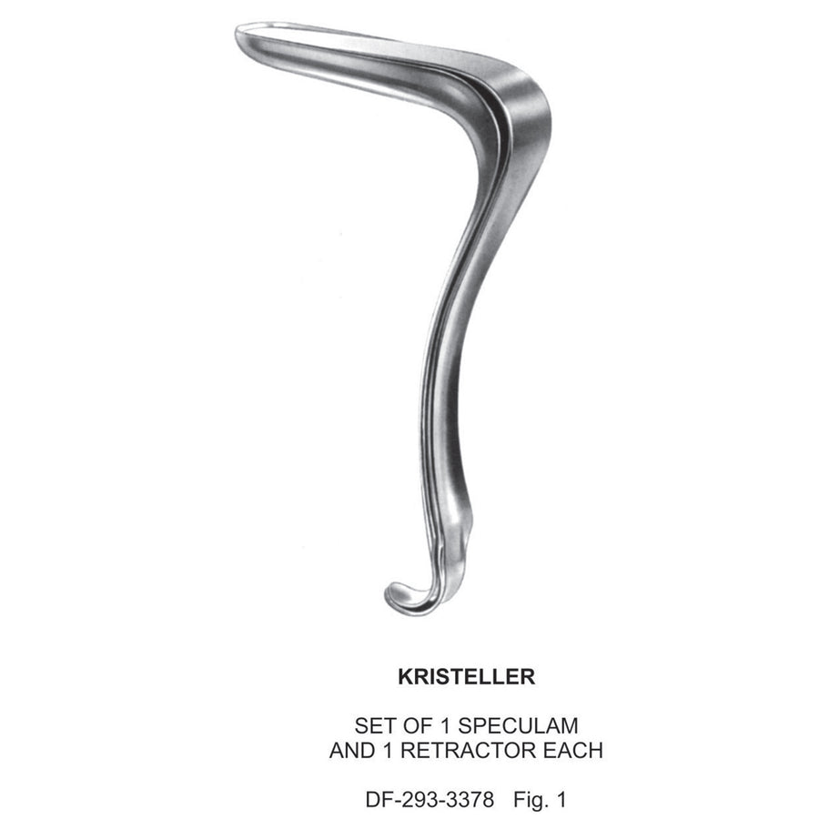 Kristeller Specula Retractors Set Fig 1 (DF-293-3378) by Dr. Frigz