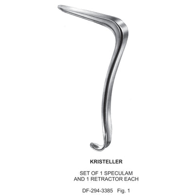 Kristeller Specula Retractors Set Fig 1 (DF-294-3385)