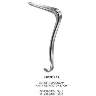 Kristeller Specula Retractors Set Fig 2 (DF-294-3386)