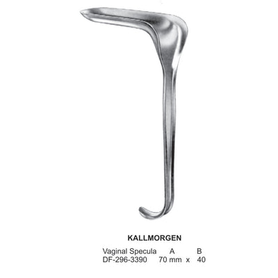 Kallmorgan Vaginal Specula, , 70 X 40mm (DF-296-3390)