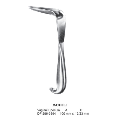 Mathieu Vaginal Specula  100 X 13/23mm (DF-296-3394)