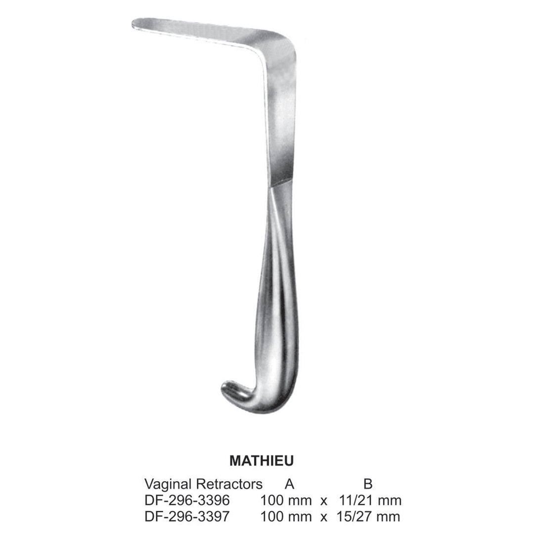 Mathieu Vaginal Retractors, , 100 X 11/21mm (DF-296-3396) by Dr. Frigz