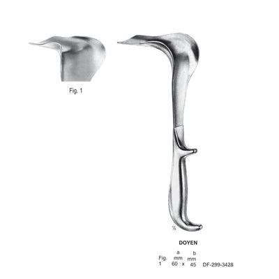 Doyen Vaginal Specula, Fig.1 , 60 X 45mm (DF-299-3428)