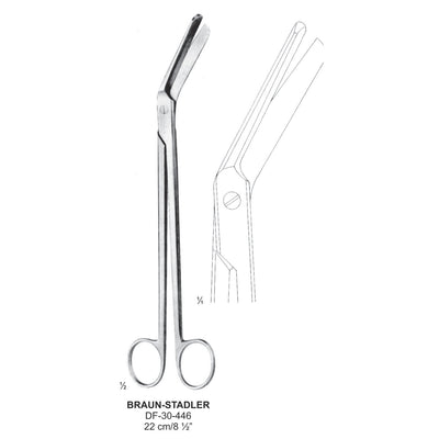 Braun-Stadler Umblical Scissors, 22cm  (DF-30-446)