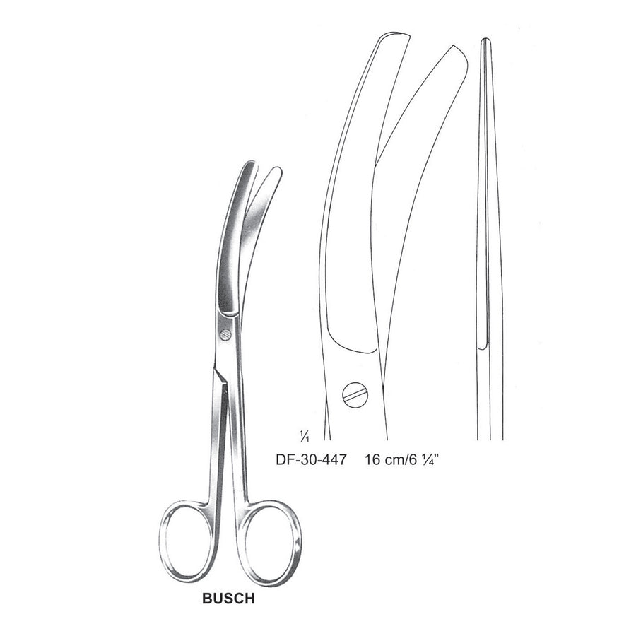 Busch Umblical Scissors, 16cm (DF-30-447) by Dr. Frigz