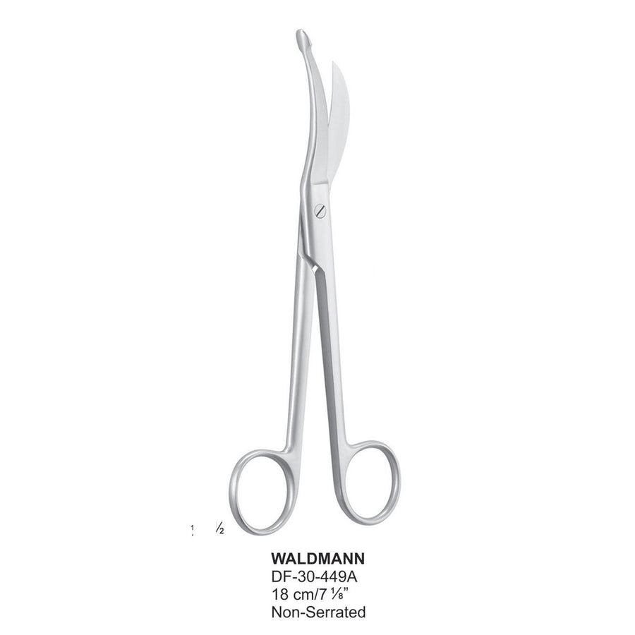 Waldmann Episiotomy Scissors, Non-Serrated, 18cm  (DF-30-449A) by Dr. Frigz