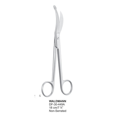 Waldmann Episiotomy Scissors, Non-Serrated, 18cm  (DF-30-449A)