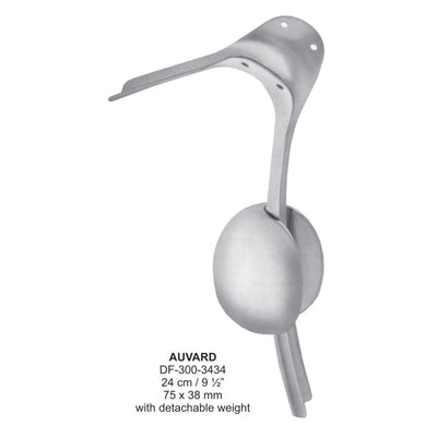 Auvard Vaginal Speculums, With Detachable Weight, 75X38mm  (DF-300-3434)
