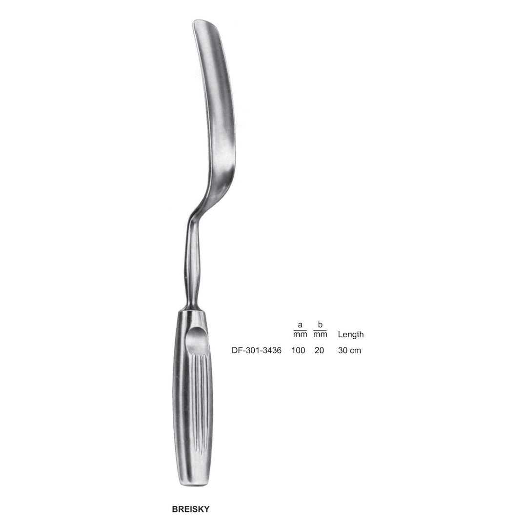 Briesky Vaginal Specula 100X20mm , 30cm  (DF-301-3436) by Dr. Frigz