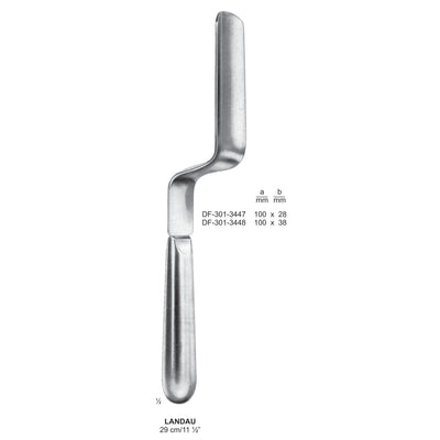 Landau Vaginal Specula, 100 X 38 mm , 29cm (DF-301-3448)