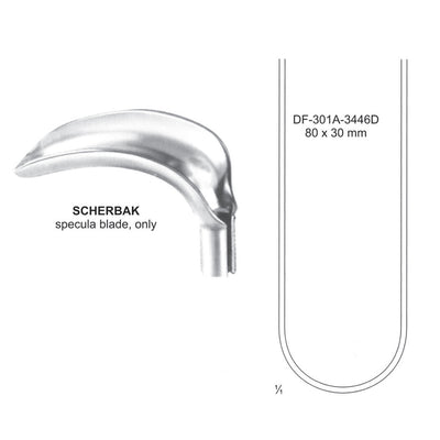 Scherbak Vaginal Specula Blade Only 80X30mm (DF-301A-3446D)