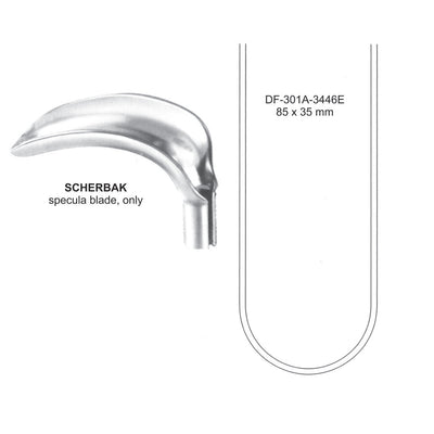 Scherbak Vaginal Specula Blade Only 85X35mm (DF-301A-3446E)