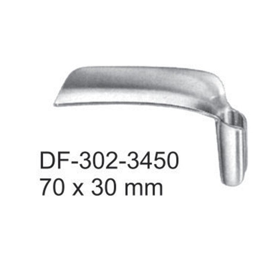 Bozemann Vaginal Specula Blades Only, 70X30mm (DF-302-3450) by Dr. Frigz