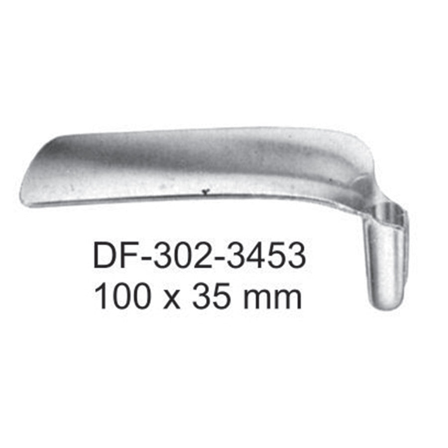 Bozemann Vaginal Specula Blades Only, 100X35mm (DF-302-3453) by Dr. Frigz