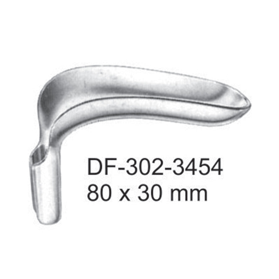 Bozemann Vaginal Specula Blades Only, 80X30mm (DF-302-3454) by Dr. Frigz
