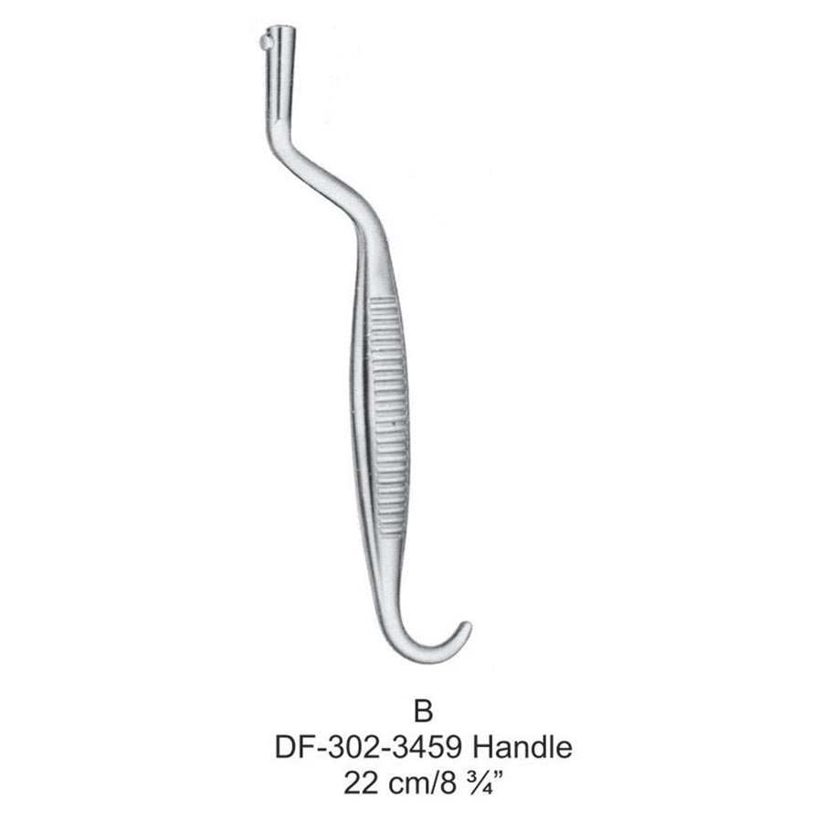 Bozemann Vaginal Specula Handle Only 22cm (DF-302-3459) by Dr. Frigz