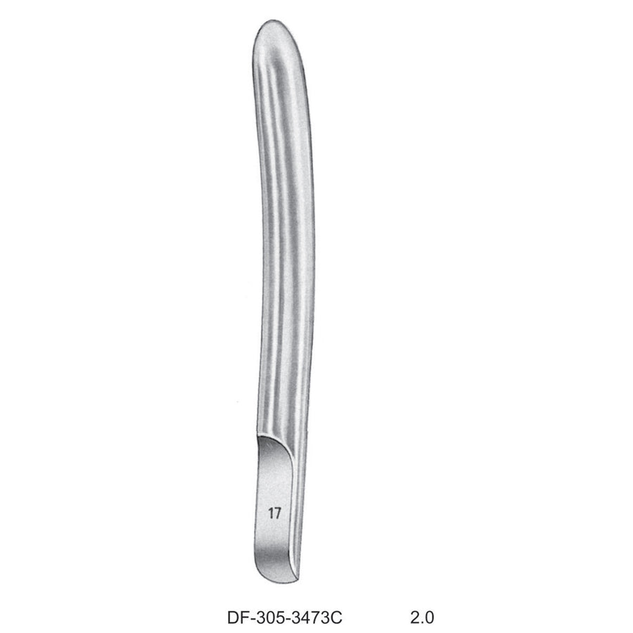 Hegar Uterine Dilator, 2.0, Single End (DF-305-3473C) by Dr. Frigz