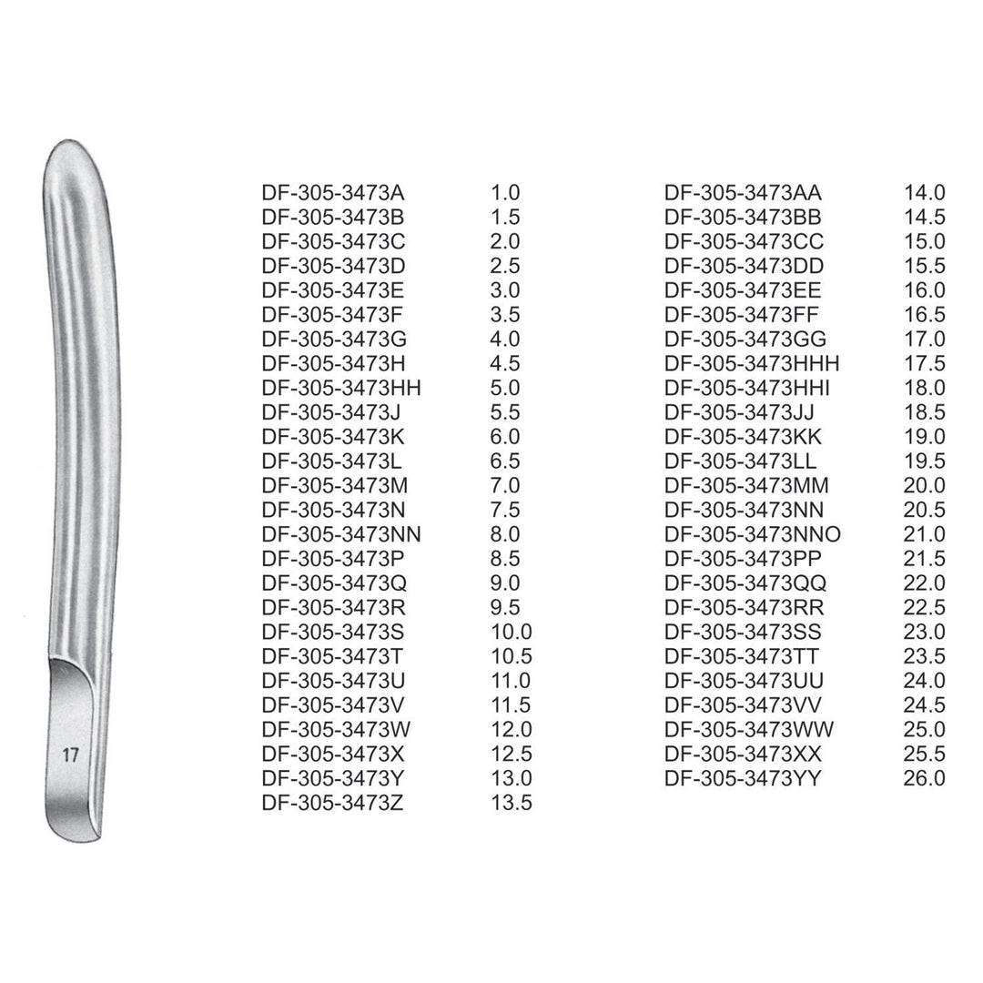 Hegar Uterine Dilator, 8.0, Single End (DF-305-3473Nnn) by Dr. Frigz