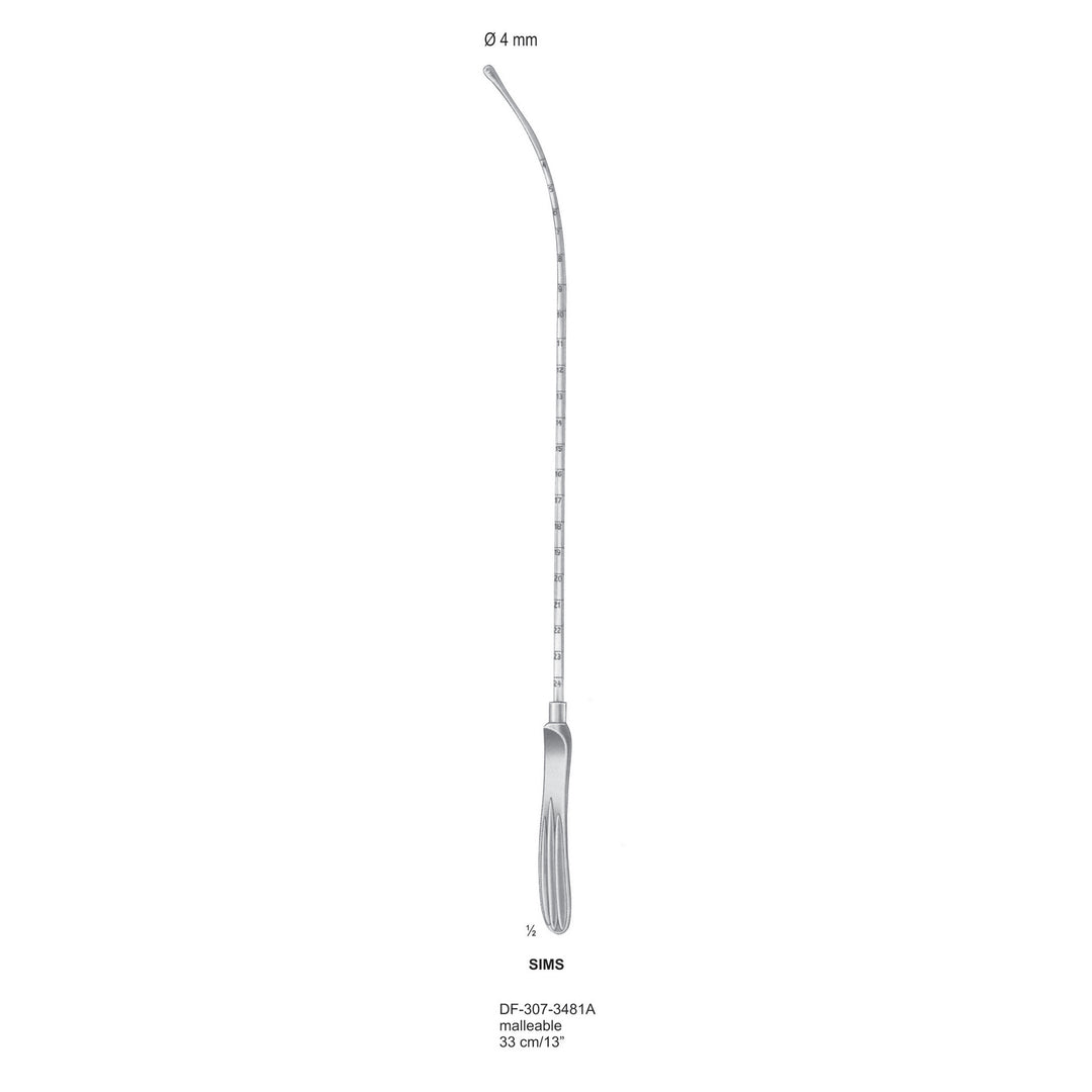 Sims Uterine Sounds, Malleable, 33cm  (DF-307-3481A) by Dr. Frigz