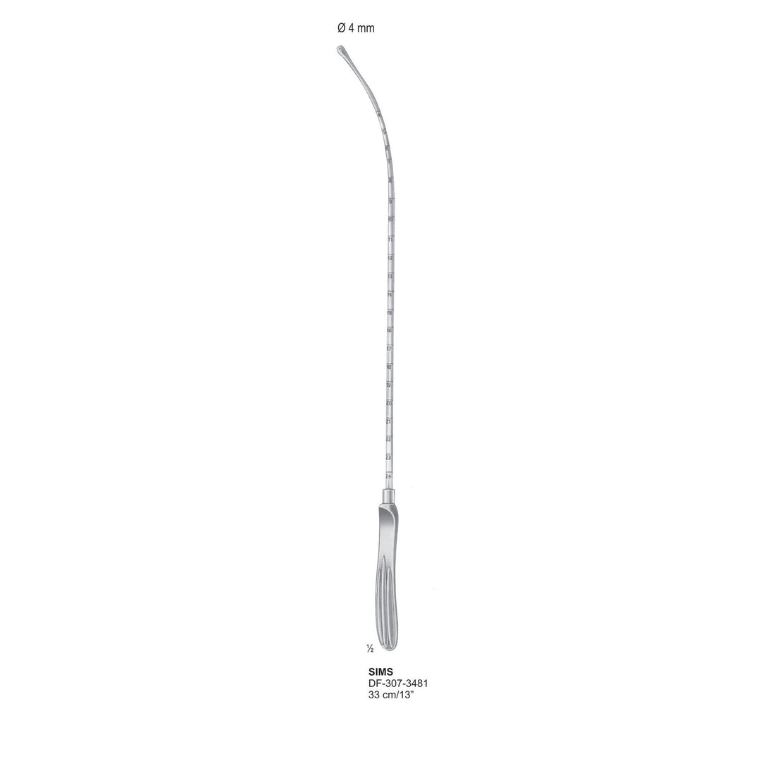 Sims Uterine Sounds, Rigid, 33cm  (DF-307-3481) by Dr. Frigz