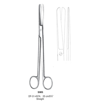 Sims Uterus Scissors, Straight, 25cm  (DF-31-457A)