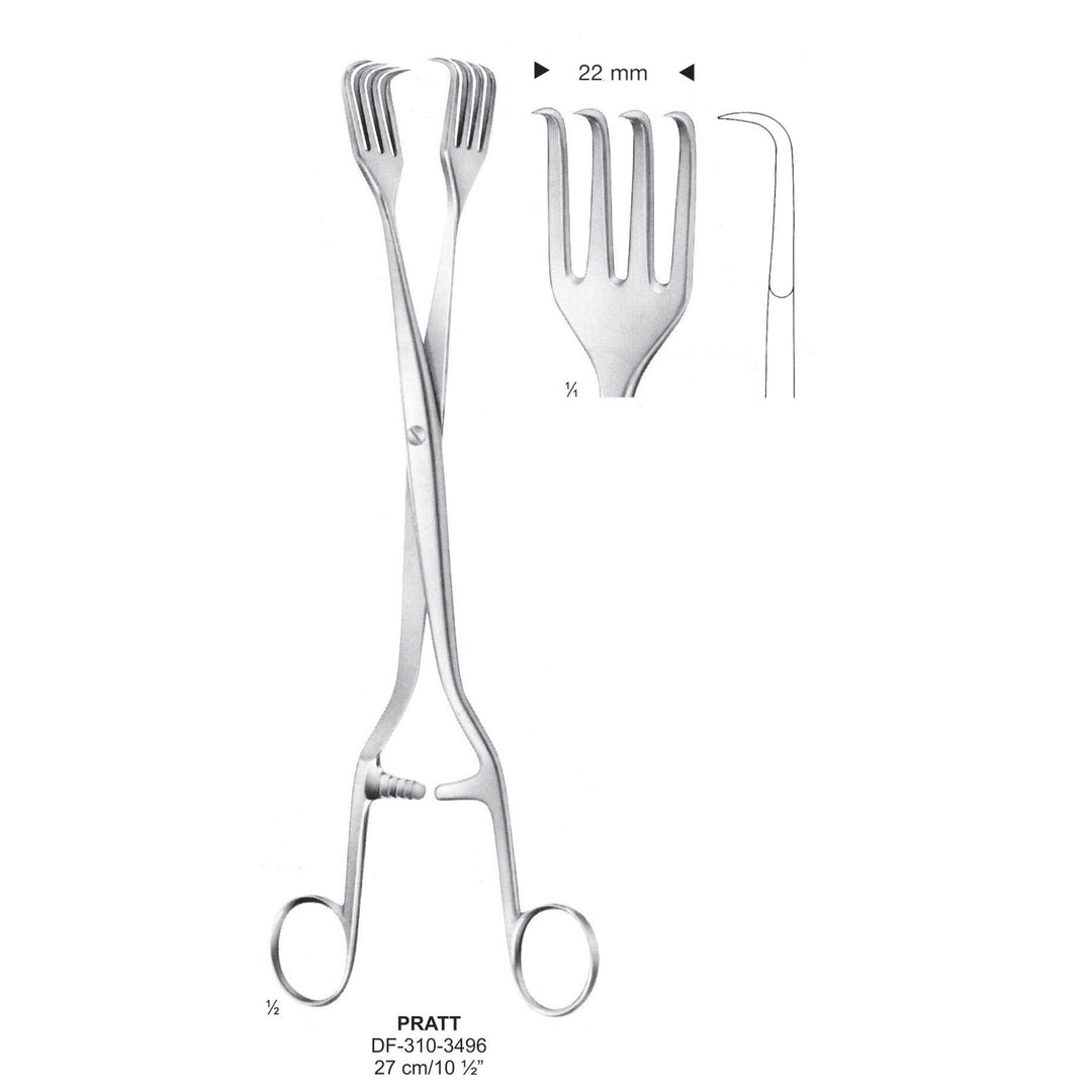 Pratt Vulsellum Forceps, 27cm (DF-310-3496) by Dr. Frigz