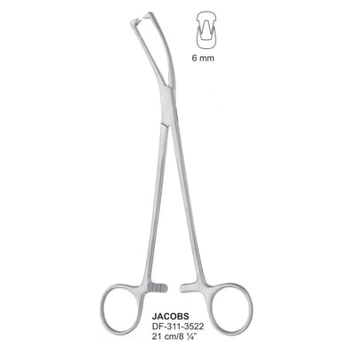 JACOBS Tenaculum Forceps, 21 cm, 6mm (DF-311-3522)