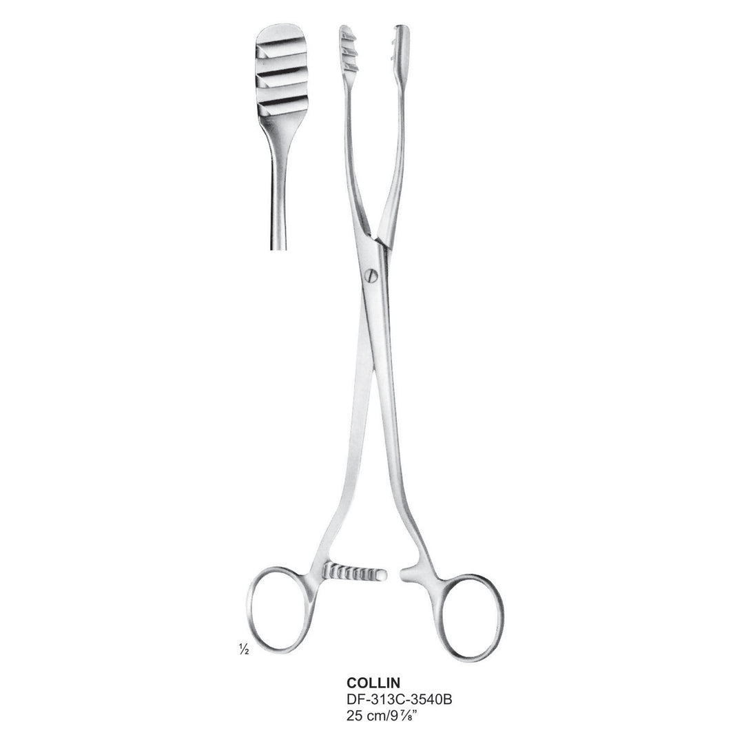 Collin Uterine Polypus & Ovum Forceps, 25Cm (Df-313C-3540B) by Raymed