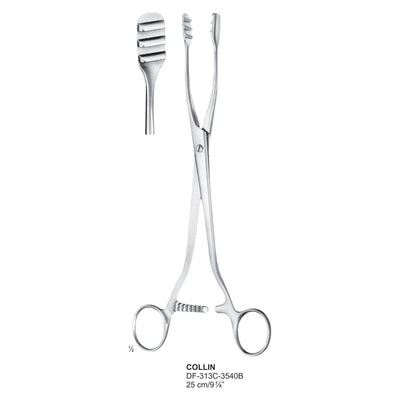 Collin Uterine Polypus & Ovum Forceps, 25Cm (Df-313C-3540B)