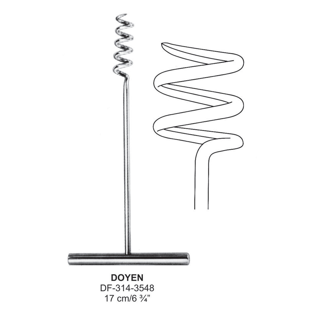 Doyen Myoma Screws,17cm  (DF-314-3548) by Dr. Frigz