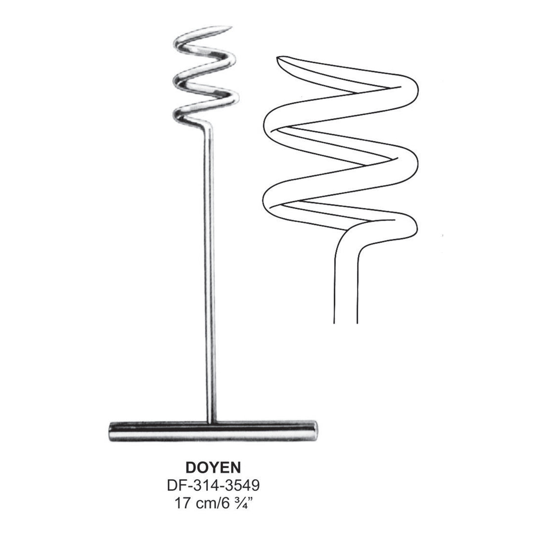 Doyen Myoma Screws,17cm  (DF-314-3549) by Dr. Frigz