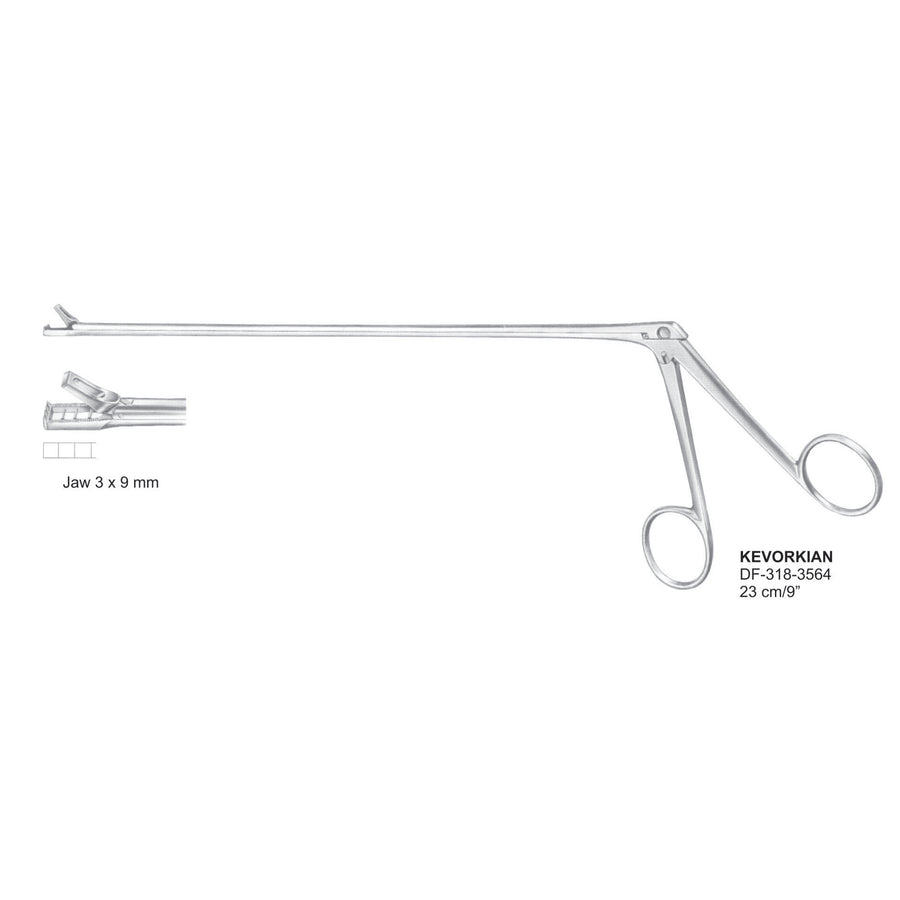 Kevorkian Cervical Biopsy Forceps, 23Cm, Jaw 3X9mm (DF-318-3564) by Dr. Frigz