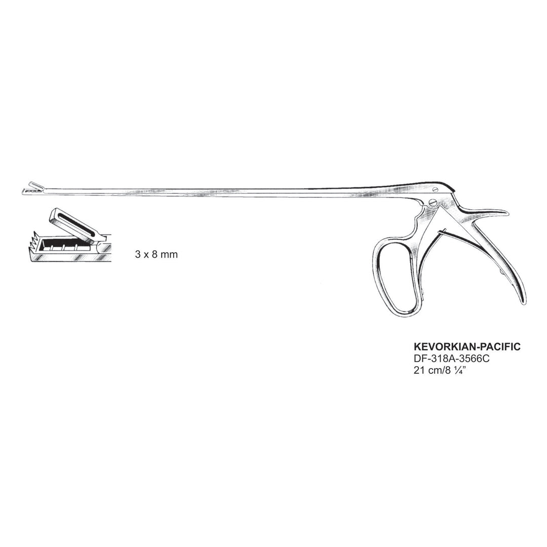 Kevorkian-Pacific Biopsy Forceops, 21Cm, 3X8mm (DF-318A-3566C) by Dr. Frigz