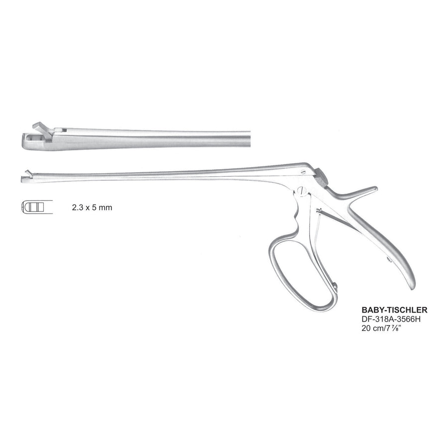 Baby Tischler Utrerine Biopsy Forceps 20Cm, 2.3X5mm (DF-318A-3566H) by Dr. Frigz