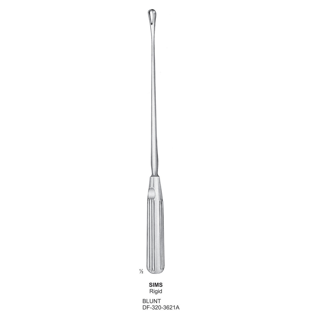 Sims Uterine Curettes , Rigid, Blunt, Fig.00, 5mm (DF-320-3621A) by Dr. Frigz