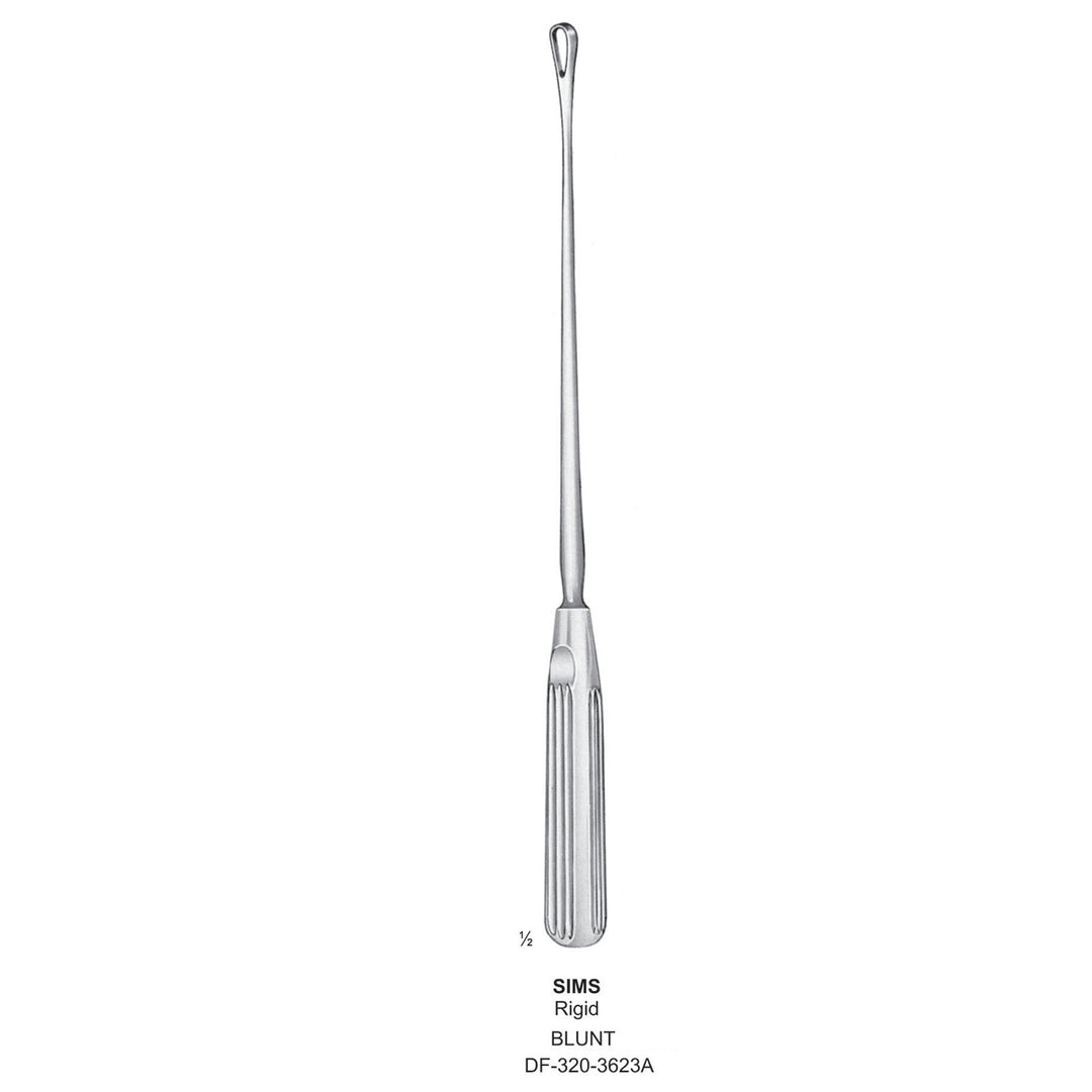 Sims Uterine Curettes , Rigid, Blunt, Fig.1, 7mm (DF-320-3623A) by Dr. Frigz