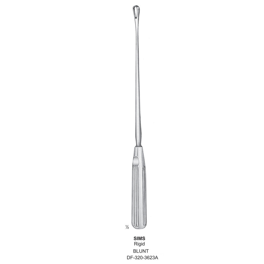 Sims Uterine Curettes , Rigid, Blunt, Fig.1, 7mm (DF-320-3623A) by Dr. Frigz