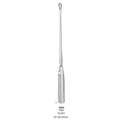 Sims Uterine Curettes , Rigid, Blunt, Fig.2, 8mm (DF-320-3624A)