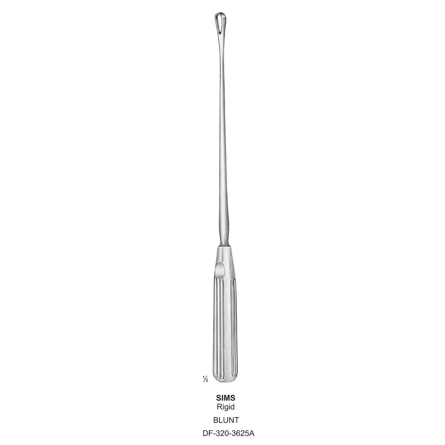Sims Uterine Curettes , Rigid, Blunt, Fig.3, 9mm (DF-320-3625A) by Dr. Frigz