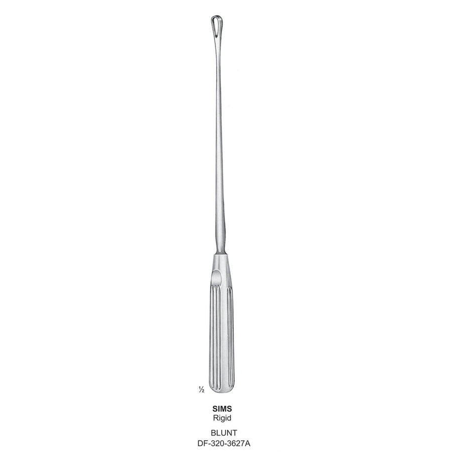 Sims Uterine Curettes , Rigid, Blunt, Fig.5, 12mm (DF-320-3627A) by Dr. Frigz