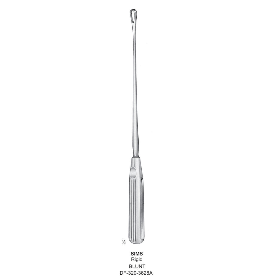 Sims Uterine Curettes , Rigid, Blunt, Fig.6, 14mm (DF-320-3628A) by Dr. Frigz