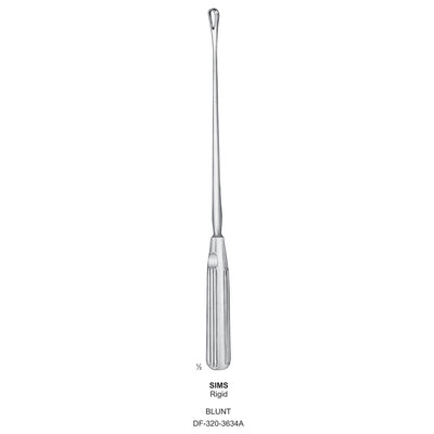 Sims Uterine Curettes , Rigid, Blunt, Fig.12, 23mm (DF-320-3634A)