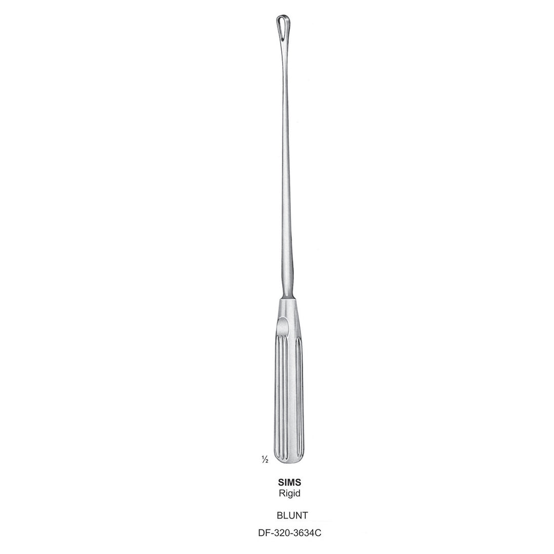 Sims Uterine Curettes , Rigid, Blunt, Fig.14, 30mm (DF-320-3634C) by Dr. Frigz