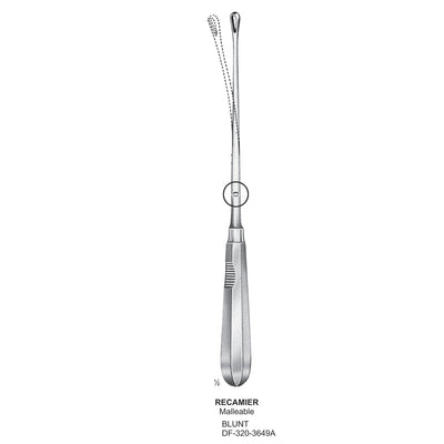 Recamier Uterine Curettes , Malleable, Blunt, Fig.00, 5mm 30cm (DF-320-3649A)